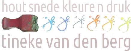 wood cut colour prints - hout snede kleuren druk